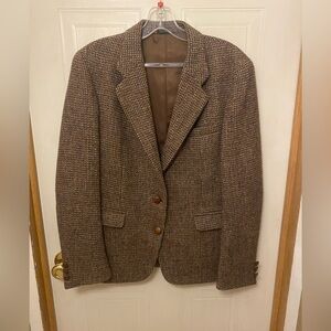 Harris Tweed Christian Brooks Brown Houndstooth Blazer
